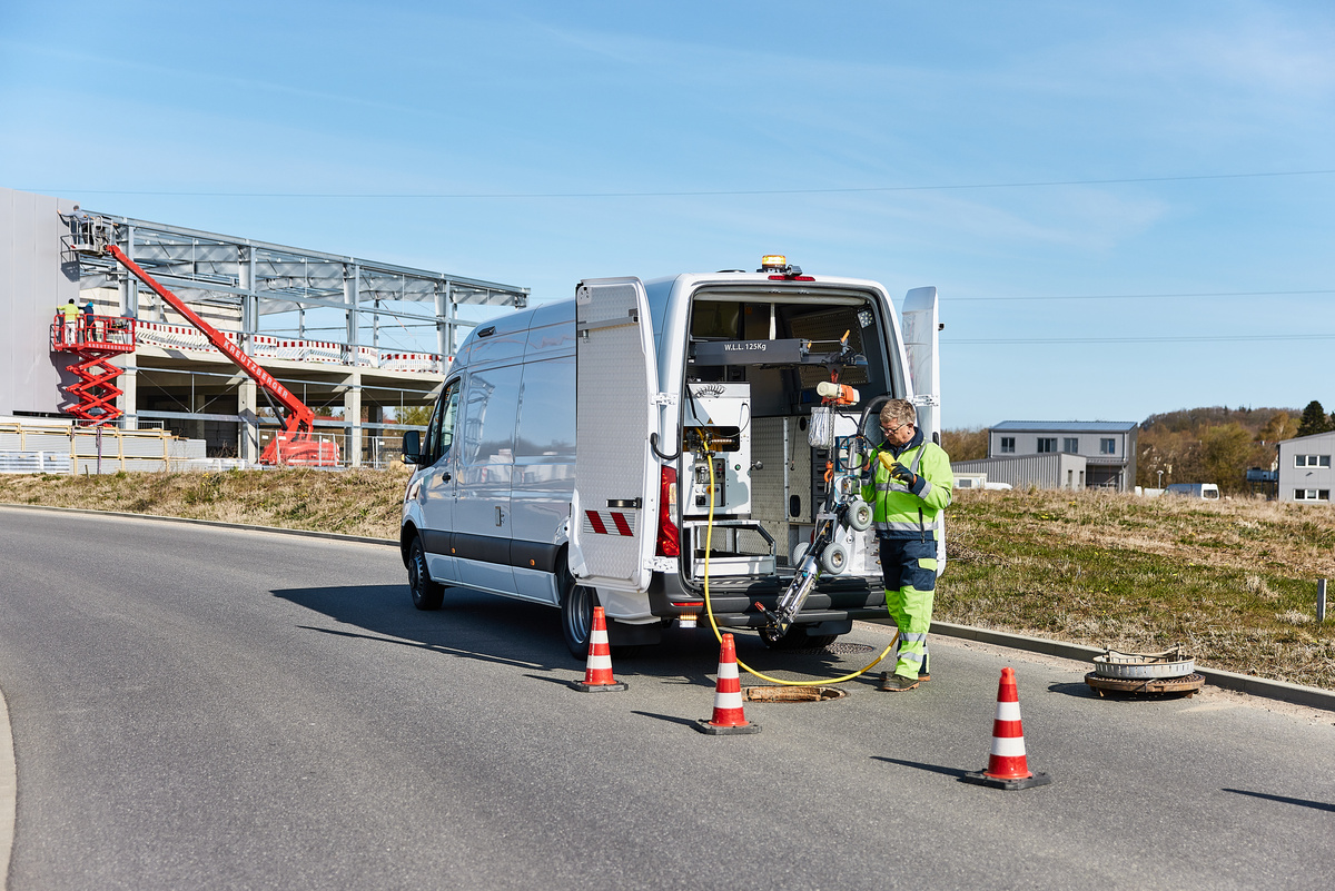 IBAK Fahrzeugsystem Sanierung Fräser MicroGator