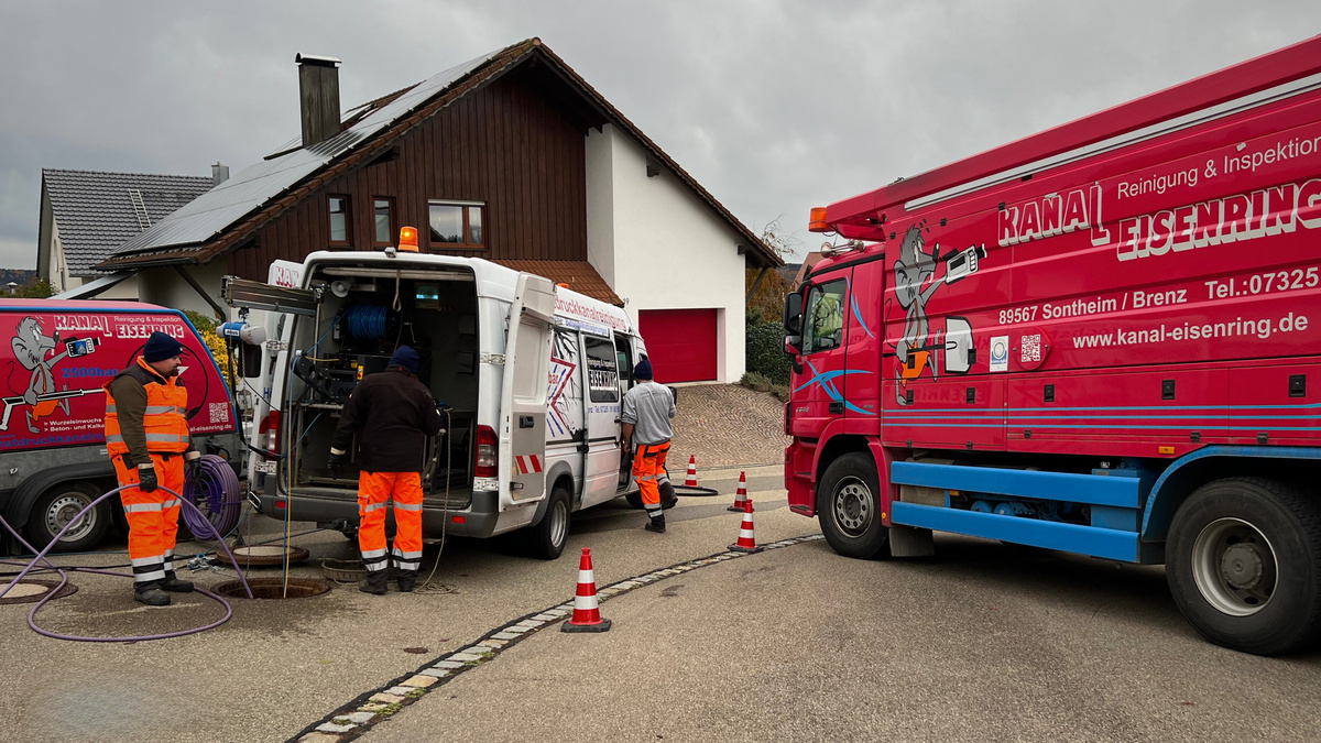 IBAK Kanalreinigung Eisenring Höchstdruck-Wasserstrahlfräsen UHP