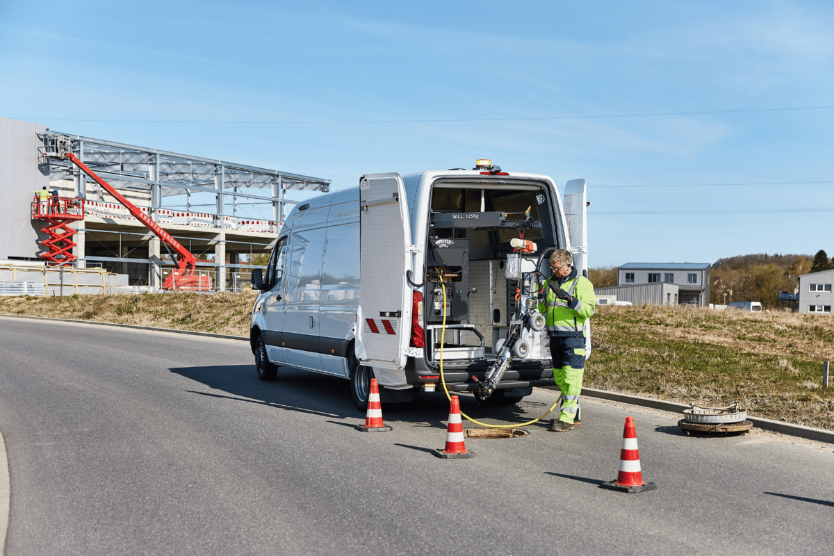 IBAK Fahrzeugsystem Sanierung Fräser MicroGator