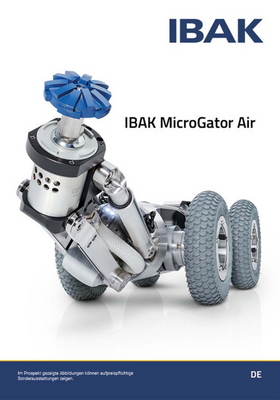 IBAK Prospekt MicroGator Air Kanalsanierung pneumatischer Fräsroboter